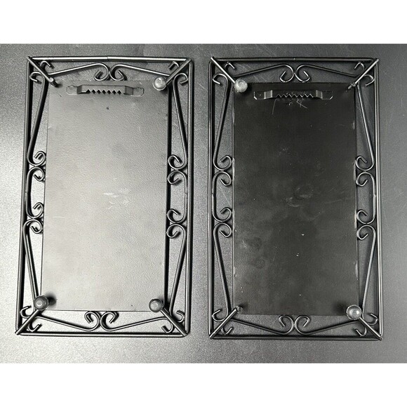 Wine Wall Hangings with Ceramic Tiles and Black Iron Trim Merlot and French 2 - Picture 12 of 12